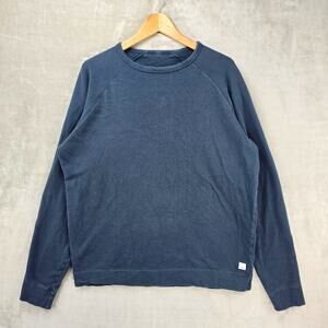 Vuori Vital Crew Sweatshirt Mens XL Navy Blue Long Sleeve Pullover